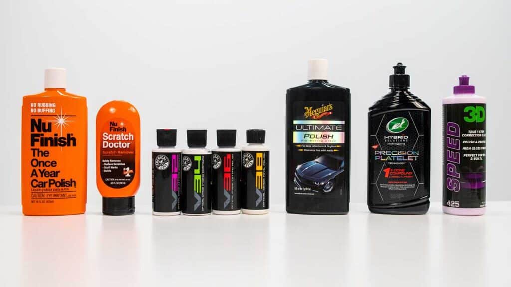 A front view of the best car polishes