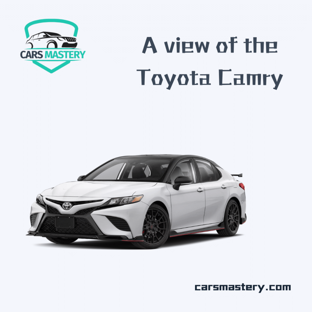 A view of the Toyota camry car