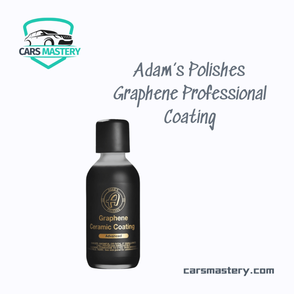 A view of Adam’s Polishes Graphene Professional Coating