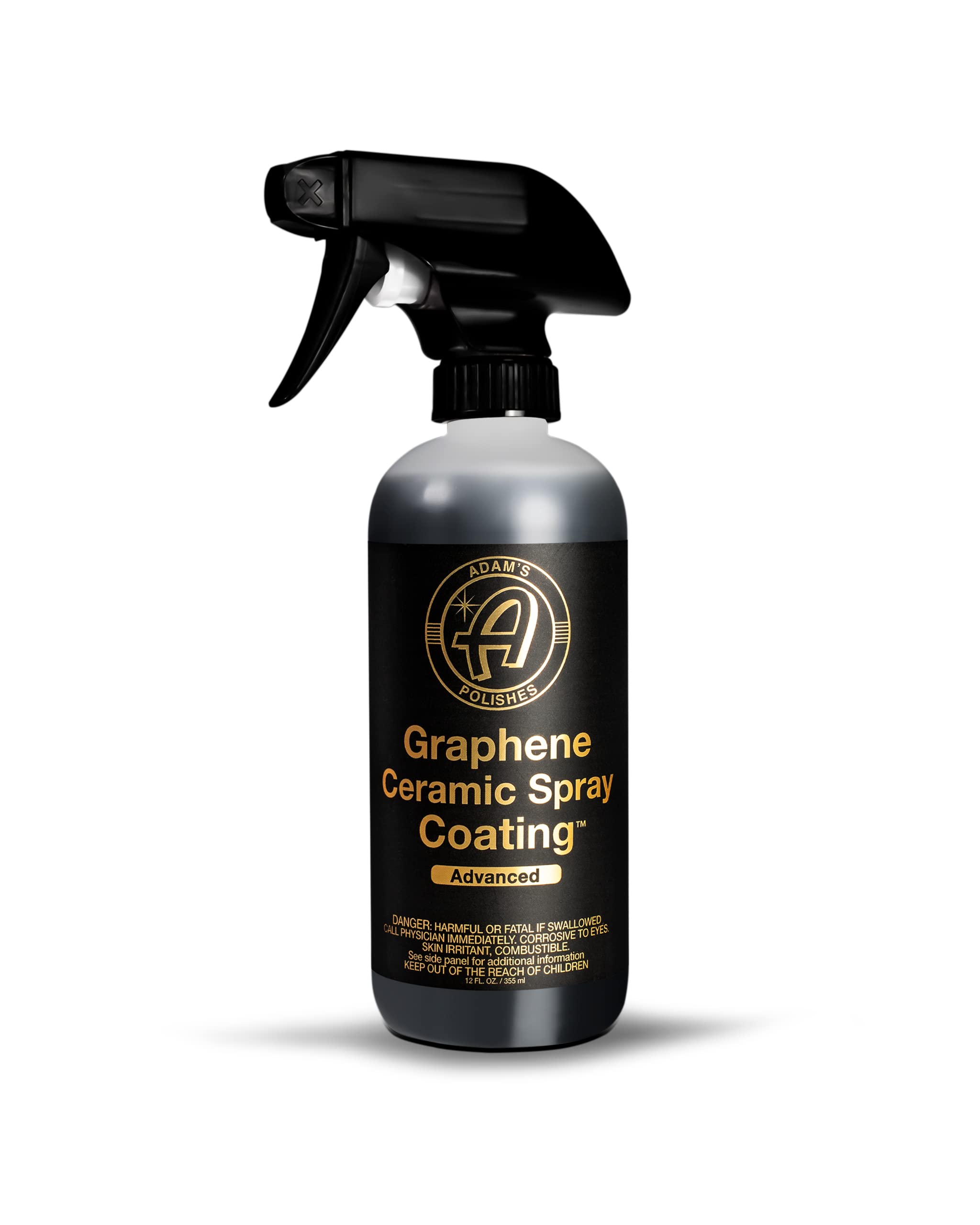 A view of a Adam’s Polishes Graphene Professional Coating spray bottle