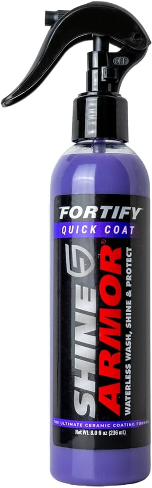 A view of the shine armor fortify quick coat auto ceramic coating spray bottle