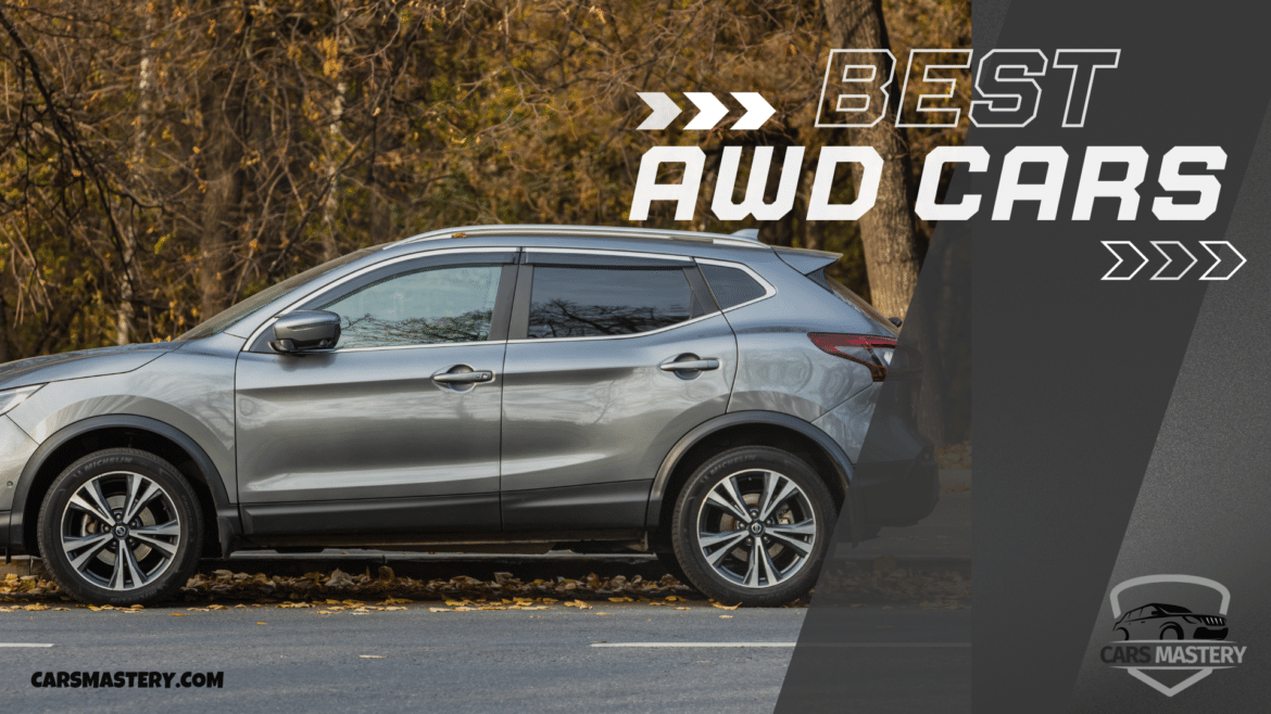 A view of a silver AWD car A view of a silver AWD car